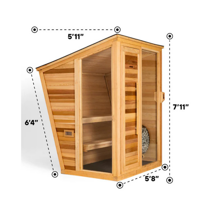 The Sauna Commercial (Indoor/Outdoor Standard 4-5 Persons) by Plunge™