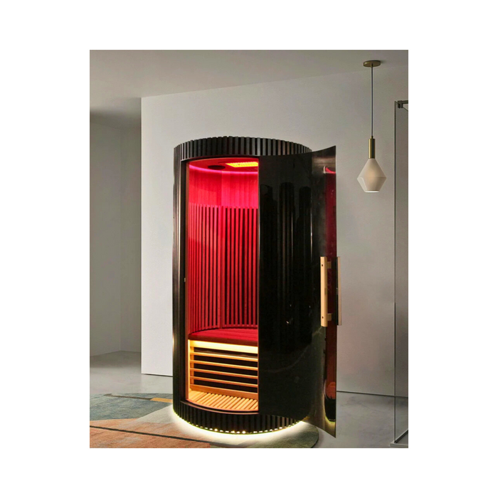 Sun Home Pod™ 1-Person Red Light & (Far) Infrared Sauna - Canadian Hemlock