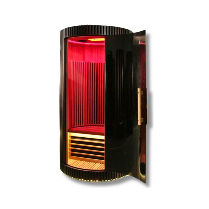 Sun Home Pod™ 1-Person Red Light & (Far) Infrared Sauna - Canadian Hemlock
