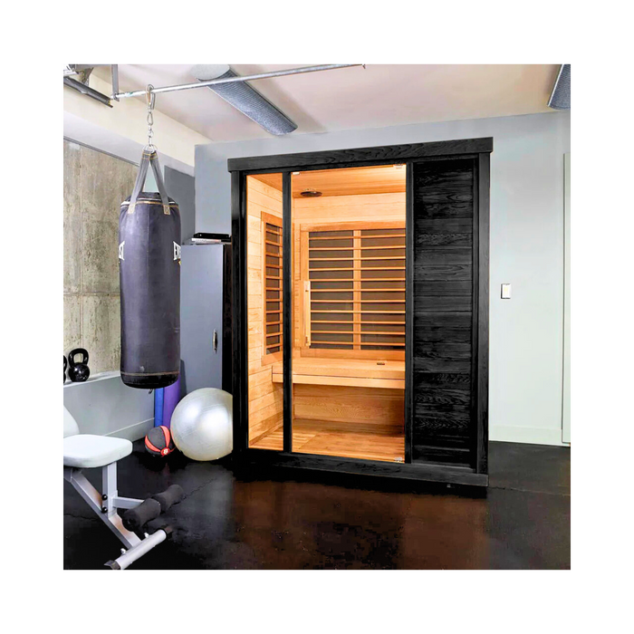 Sun Home Solstice™ 3-Person (Far) Infrared Sauna - Basswood