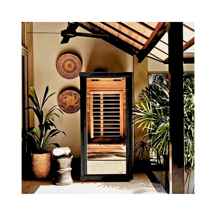 Sun Home Solstice™ 1-Person (Far) Infrared Sauna - Basswood