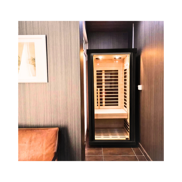Sun Home Solstice™ 1-Person (Far) Infrared Sauna - Basswood