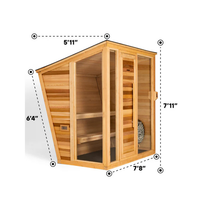 The Sauna Commercial (Indoor/Outdoor XL 6-7 Persons) by Plunge™